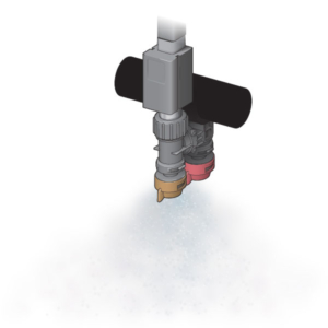 Nozzle Control System The nozzle control system applying product