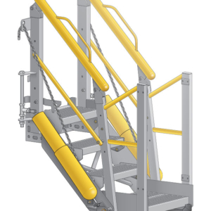 Self Leveling Loading Gangway A loading gangway in the retracted position